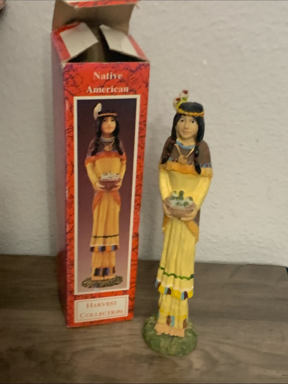 Harvest Collection Yellow Native American Figurine by Native American